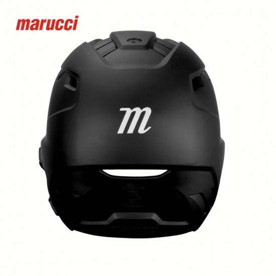 Casco de Bateo MARUCCI DURAVENT con Protector de Mandíbula Negro MBHDVJG-BK-