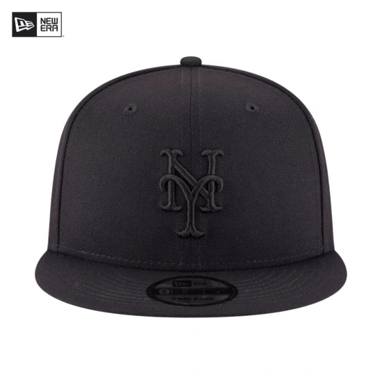 Gorra New Era New York Mets Black on Black 9FIFTY Snapback 