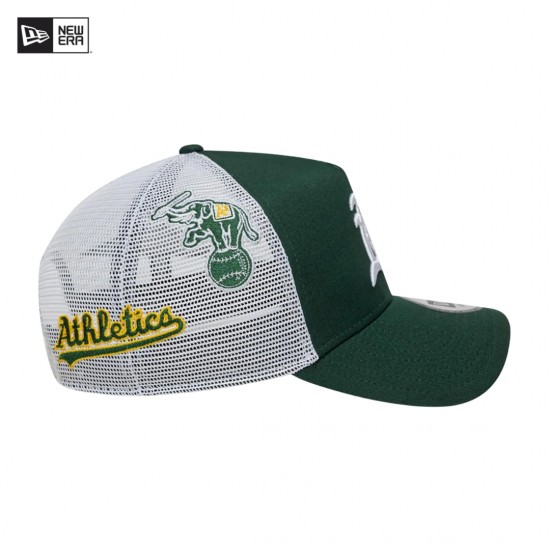 Gorra New Era Oakland Athletics Multi Patch Trucker – Verde | SHOW PROM SPORTS Panamá