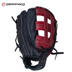 Guante Tamanaco ST-1252 12.5” negro con rojo para Béisbol y Softball | Resistente y Profesional