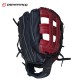 Guante Tamanaco ST-1252 12.5” negro con rojo para Béisbol y Softball | Resistente y Profesional