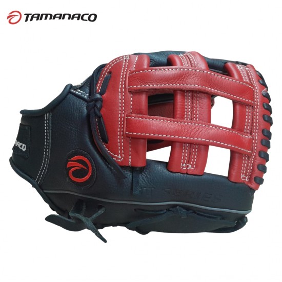 Guante Tamanaco ST-1252 12.5” negro con rojo para Béisbol y Softball | Resistente y Profesional