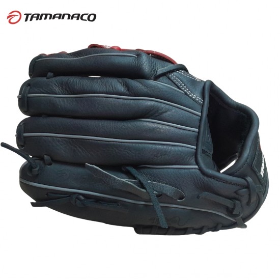 Guante Tamanaco ST-1252 12.5” negro con rojo para Béisbol y Softball | Resistente y Profesional