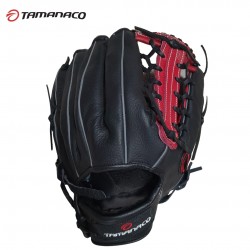 Guante Tamanaco ST-1302 13" Negro con rojo para béisbol y Softball| Resistente y Profesional