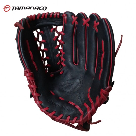 Guante Tamanaco LV-1302 13" NEGRO CON ROJO Para béisbol y softball