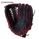 Guante Tamanaco LV-1302 13" NEGRO CON ROJO Para béisbol y softball
