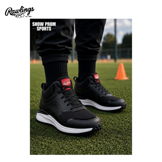Zapatillas de entrenamiento Rawlings Raw-Challenger Mid TF-H1 Black | Comodidad para Entrenar