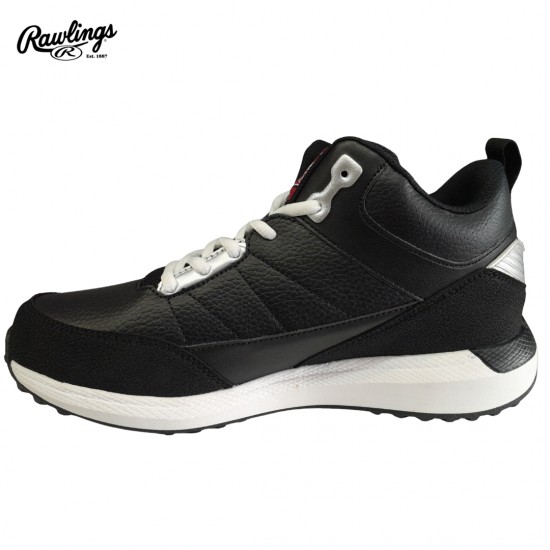 Zapatillas de entrenamiento Rawlings Raw-Press Mid TF-H1 Black/White | Comodidad para Entrenar