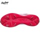ZAPATO DE BEISBOL RAWLINGS RAW-SERIES MID/MT-H3 RED/WHITE | SPIKE METAL | TACOS DE BEISBOL