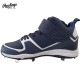 ZAPATO DE BEISBOL RAWLINGS RAW-SERIES MID/MT-H2 NAVY/WHITE | SPIKE METAL | TACOS DE BEISBOL