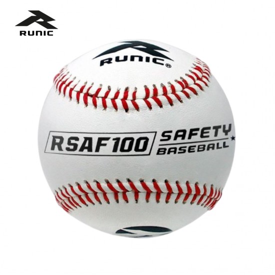 Bola de Béisbol Runic Soft Cuero 9 Pulgadas | Ideal para Bin Bin y Entrenamiento | (49.95 La docena)