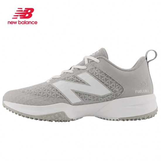 Zapatillas de béisbol New Balance Fuelcell 4040 v8 Turf para hombre I Gris/Blanco - T4040TG8