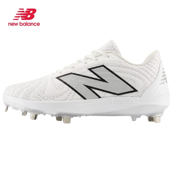 Zapato de Beisbol Spikes Metal New Balance FuelCell L4040 v7 I BLANCO 