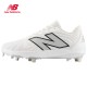 Zapato de Beisbol Spikes Metal New Balance FuelCell L4040 v7 I BLANCO 