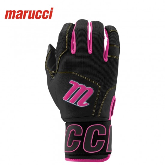 Guantines de Bateo Marucci Blacksmith Full Wrap MBG2BKSM-BK/PK | Adulto | Batting Gloves