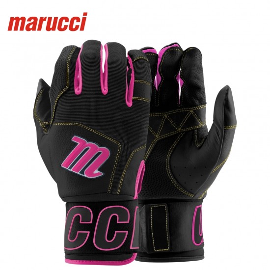 Guantines de Bateo Marucci Blacksmith Full Wrap MBG2BKSM-BK/PK | Adulto | Batting Gloves