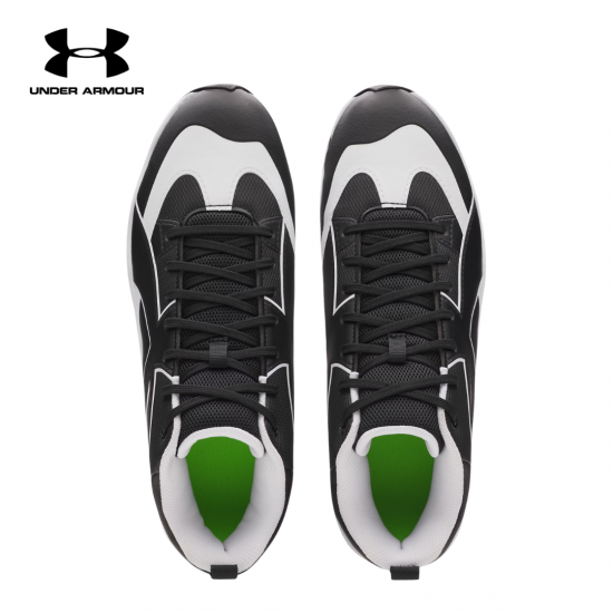 Tacos de Béisbol para Hombre Under Armour Leadoff Icon Mid 6010137-001 Negro