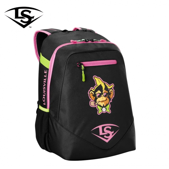 Mochila de Béisbol Louisville Slugger Party Animals Powerized Stick Pack WB5763701 Negra para Niños