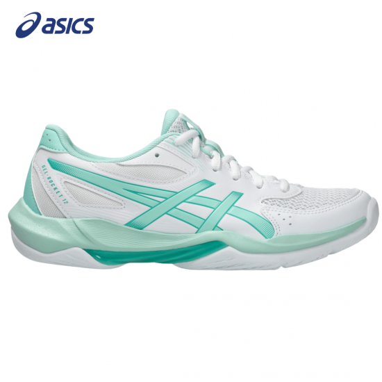 ZAPATILLAS DE VOLLEYBALL ASICS GEL-ROCKET 12 | MUJER | 1072A119-104 | WHITE/FRESH ICE