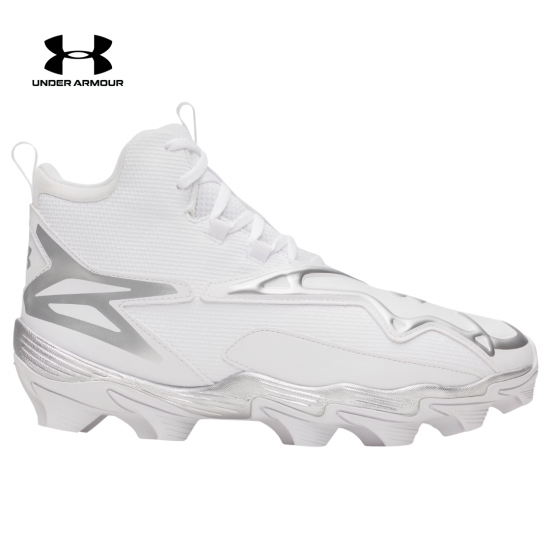 Tacos de Béisbol Under Armour Harper 11 RM 6009956-100 | White/Metallic Silver | Baseball Cleats Panamá |ADULTO