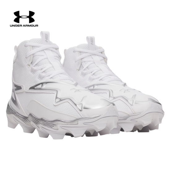 Tacos de Béisbol Under Armour Harper 11 RM 6009956-100 | White/Metallic Silver | Baseball Cleats Panamá |ADULTO