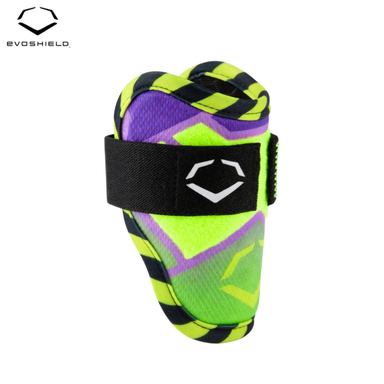 Protector de Codo para Bateador EvoShield SRZ-2 WB57645002YH | Verde Neón/Morado | Youth | Baseball Elbow Guard