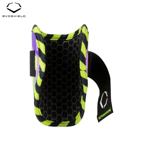 Protector de Codo para Bateador EvoShield SRZ-2 WB57645002YH | Verde Neón/Morado | Youth | Baseball Elbow Guard