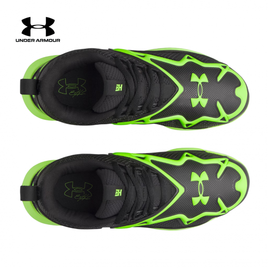 Taco de Béisbol Under Armour Harper 11 TPU Jr. | 6009958-002 | Black/Hyper Green | Baseball Cleats | Niño