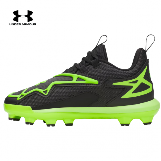 Taco de Béisbol Under Armour Harper 11 TPU Jr. | 6009958-002 | Black/Hyper Green | Baseball Cleats | Niño