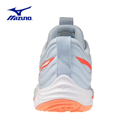 Zapatillas de Voleibol Mizuno Wave Momentum Elite | V1GC251284 | Blue Finch/White/Lava Orange | Volleyball Shoes | Dama