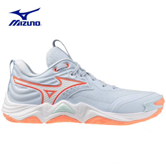 Zapatillas de Voleibol Mizuno Wave Momentum Elite | V1GC251284 | Blue Finch/White/Lava Orange | Volleyball Shoes | Dama
