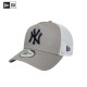 Gorra new era tipo camionero con cierre a presión para hombre, color gris 606674444 I NEW ERA OFICIAL Gorra new era tipo camionero con cierre a presión para hombre, color gris 606674444 I NEW ERA OFICIAL