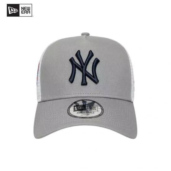 Gorra new era tipo camionero con cierre a presión para hombre, color gris 606674444 I NEW ERA OFICIAL Gorra new era tipo camionero con cierre a presión para hombre, color gris 606674444 I NEW ERA OFICIAL