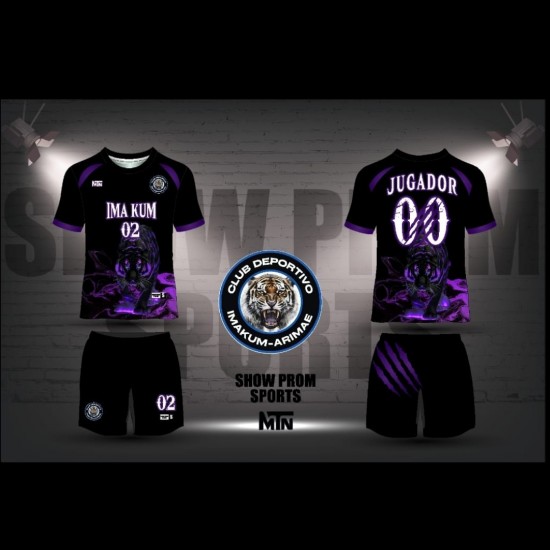 CONJUNTO DE Uniforme de Fútbol MARCA MTN – Suéter Full Sublimado con Logo, Nombre y Número Y PANTALON  I FUT00-MTN