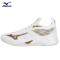 Zapatillas de Voleibol Mizuno Wave Dimension Blanco y Dorado I V1GC224068