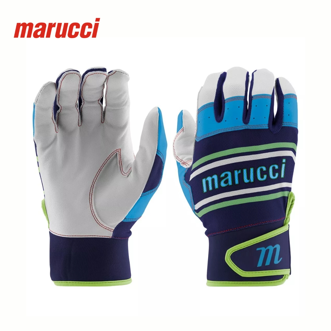 Gant De Frappe De Baseball/softball Marucci Swift Lite - Taille Small, Bleu Marine/Columbia - Cuir - Neuf
