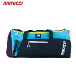 maleta de lona Marucci Pro Utility negra/celeste MB3PUDB | Espaciosa y resistente