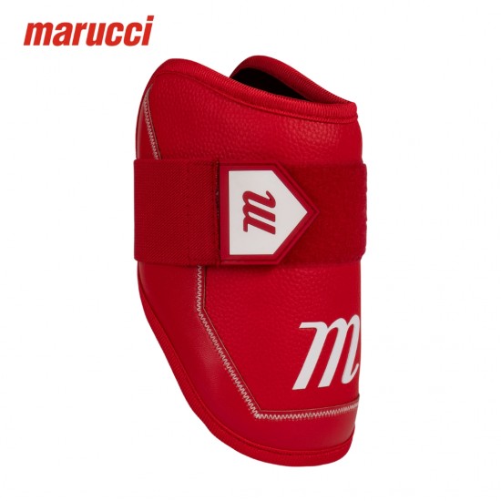 Protector de codo Marucci D-FLX D30 ROJO para bateadores de béisbol JUNIOR I Alta Protección y Comodidad