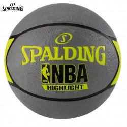 Balón Basketbol Spalding Highlight Gris, Verde Caña y Negro RBB Nº7