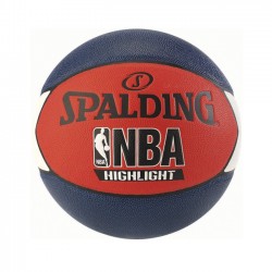 Balón Basketbol Spalding Highlight Rojo, Azul y Blanco RBB Nº7