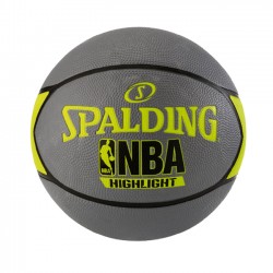 Balón Basketbol Spalding Highlight Gris, Verde Caña y Negro RBB Nº7