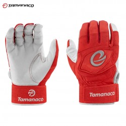 Guante de Bateo Tamanaco con Straps GTA22S | Agarre y Ajuste Profesional ROJO 