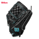  Guante de beisbol  Wilson A500 Siren 12" Infield Softbol Juvenil 2024 – Negro/Teal I DERECHO 