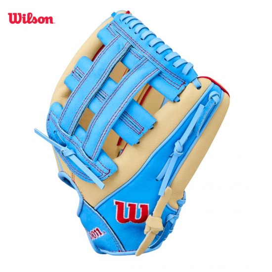  Guante de béisbol juvenil Wilson A450 de 12 pulgadas WBW10398212 I Guante de Béisbol Juvenil Ligero y Duradero