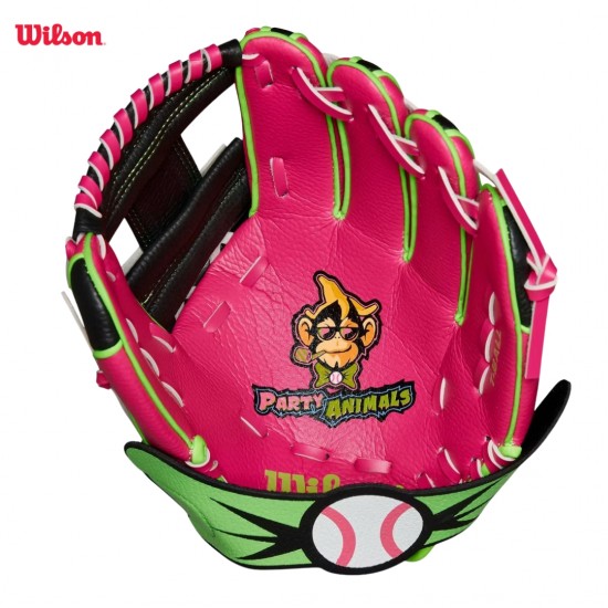 Guante DE BEISBOL Wilson A200 EZ Party Animals 10” Infantil | Guante de Béisbol para Niños 