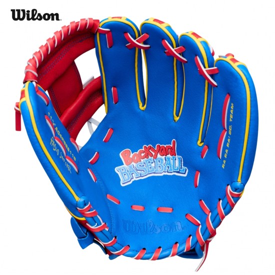 GUANTE DE BEISBOL Wilson x Backyard Baseball Pablo Sanchez A450 11.5" DERECHO Guante de Béisbol Juvenil | Youth Series  wbw10420911