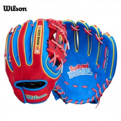 GUANTE DE BEISBOL Wilson x Backyard Baseball Pablo Sanchez A450 11.5" DERECHO Guante de Béisbol Juvenil | Youth Series  wbw10420911