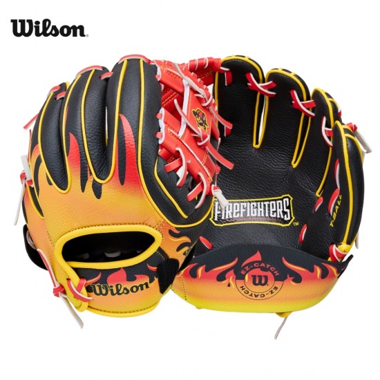 GUANTE DE BEISBOL  Wilson A200® EZ Catch™ Firefighters™ 10" TEE BALL  2026 | WBW10430210