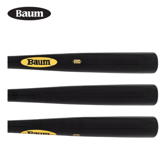 Bate de béisbol Baum Bat Gold Stock Pro de madera de arce acampanada I BBMFGSTKPRO-BK Bate de béisbol Baum Bat Gold Stock Pro de madera de arce acampanada I BBMFGSTKPRO-BK