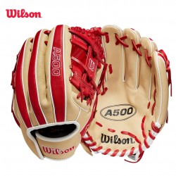 Guante de béisbol Wilson A500 de 11" wbw10089911 I I. guante de infield juvenil
